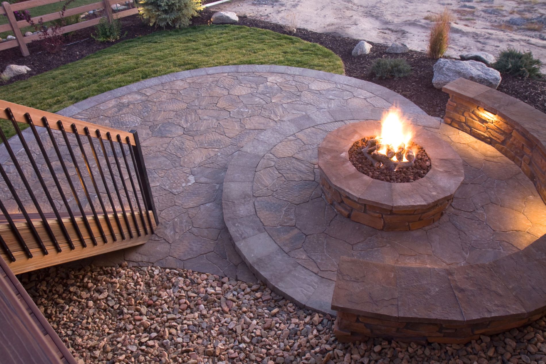Cheap patio idea reclaimed stone